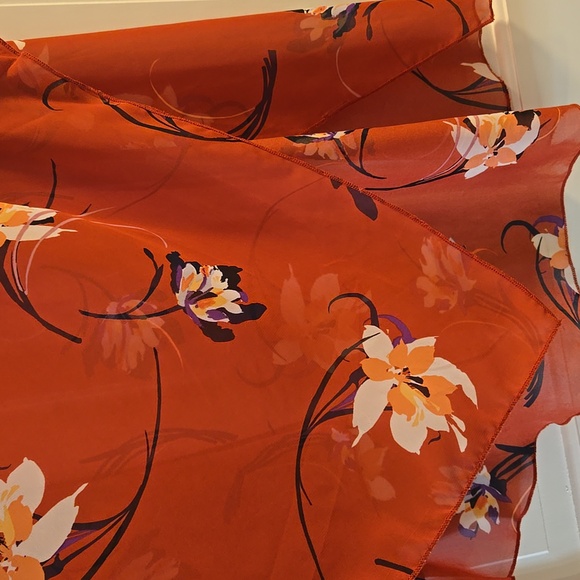 Emory Park Floral Kimono Cover-Up in Red - Picture 3 of 5